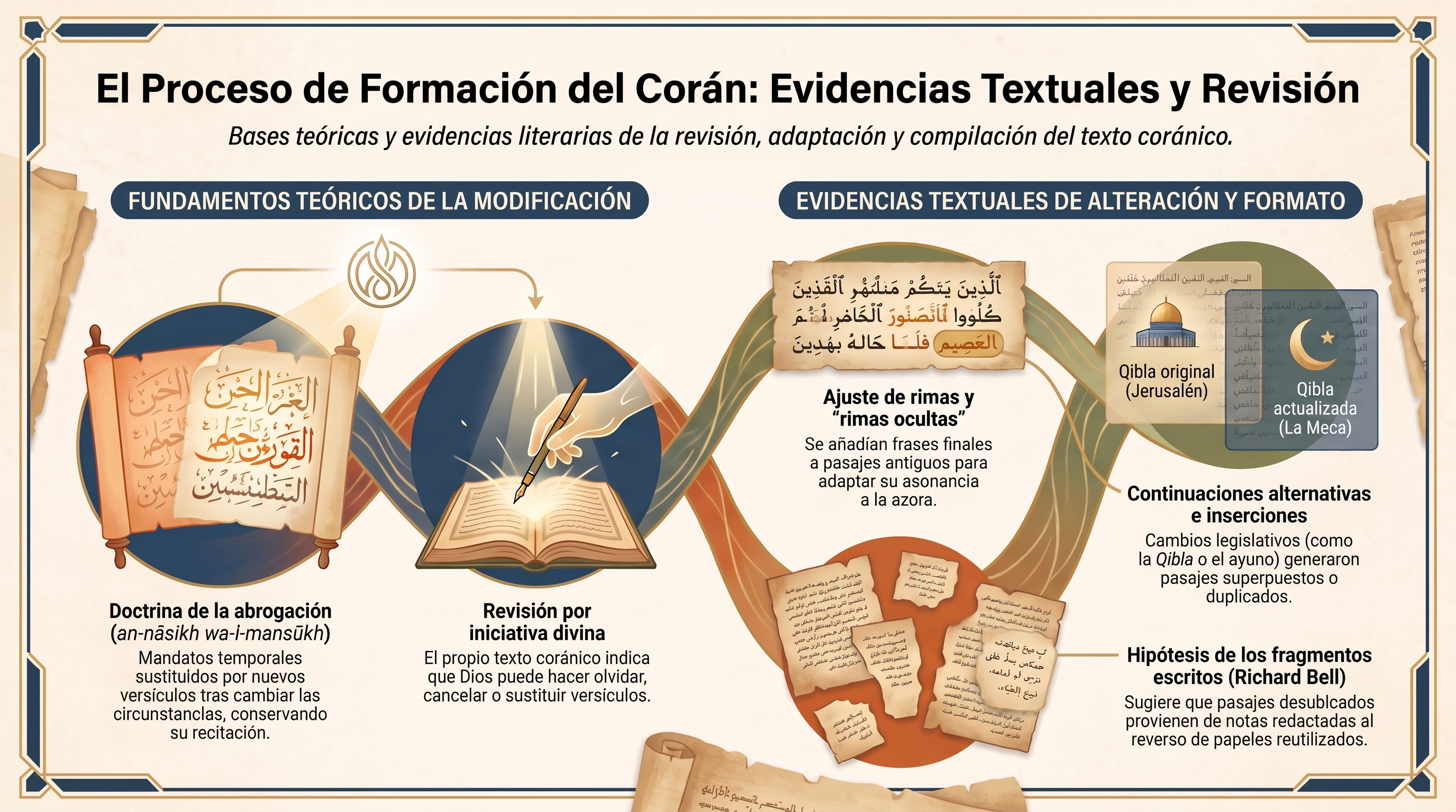 Infografía: Seis. La conformación del Qur’ān