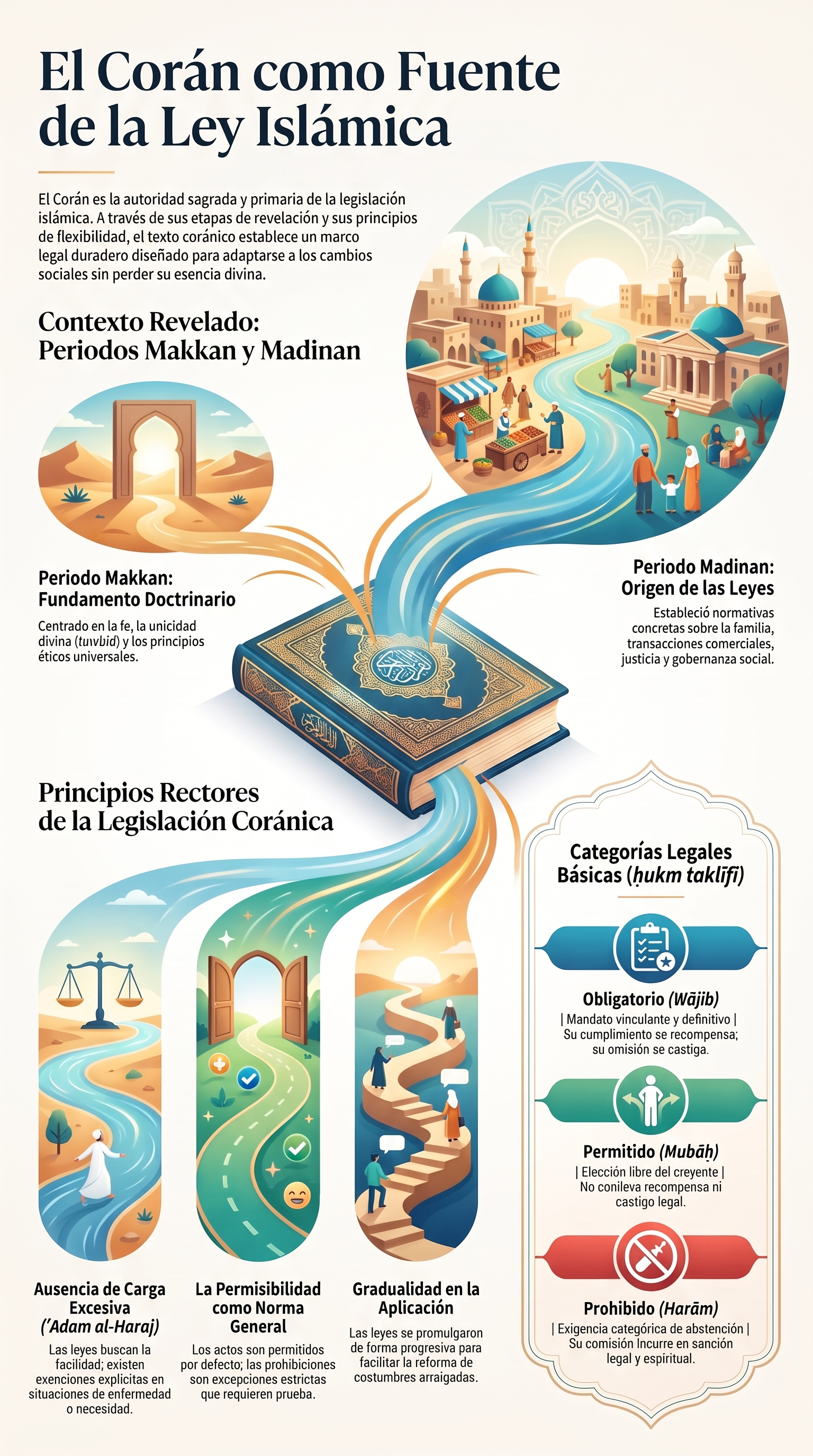 Infografía: El Corán como fuente de la Ley Islámica