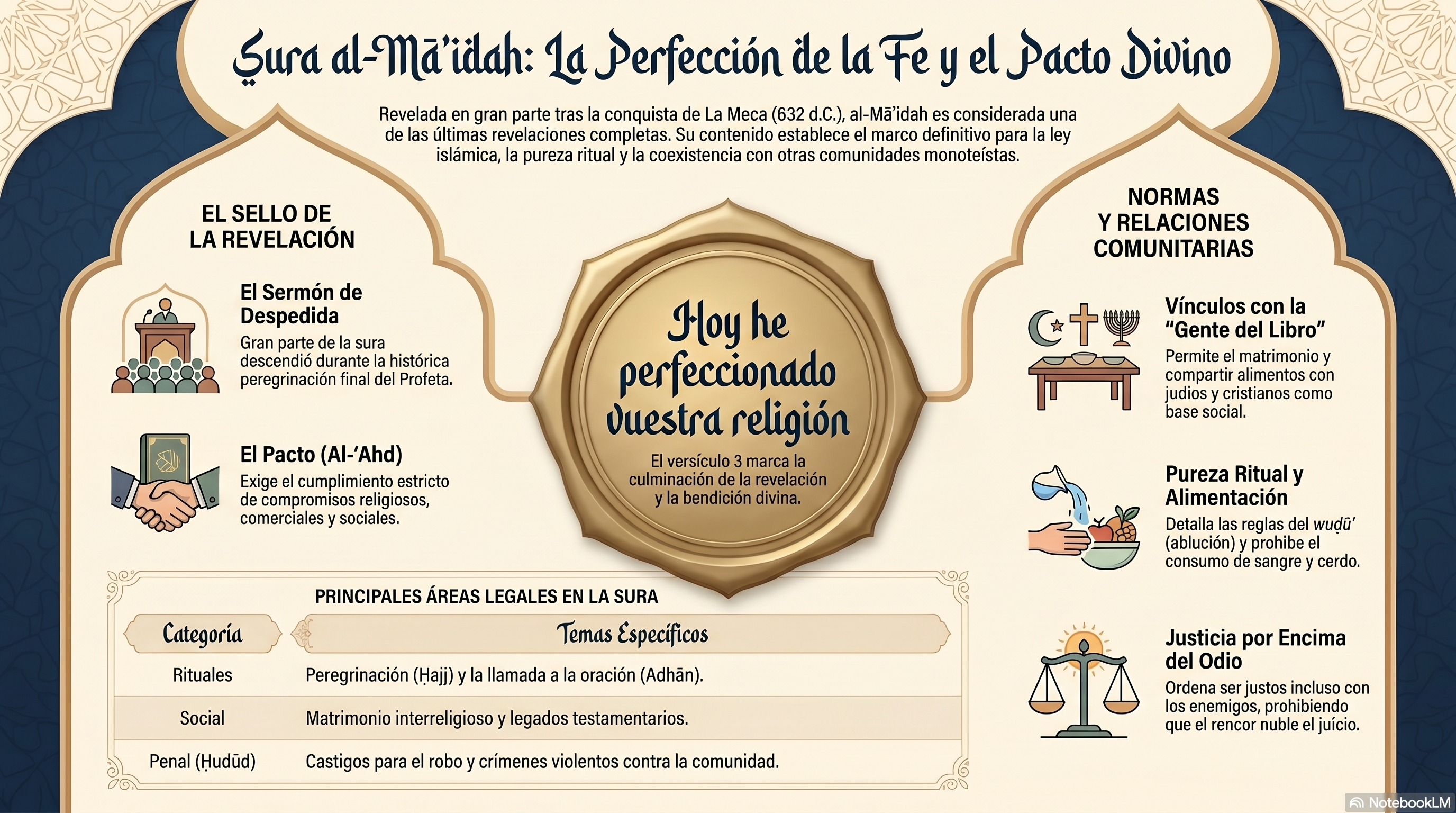 Infografía: 5. al-Māʾidah