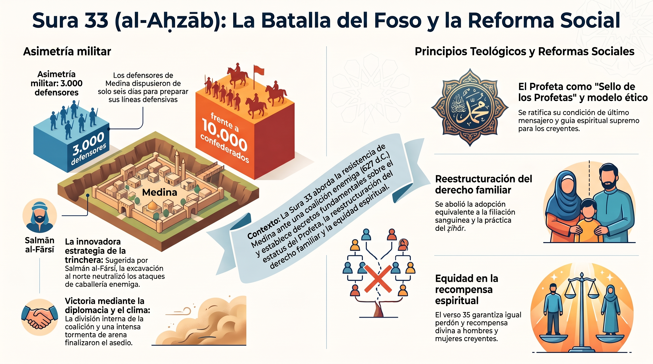 Infografía: 33. al-Aḥzāb