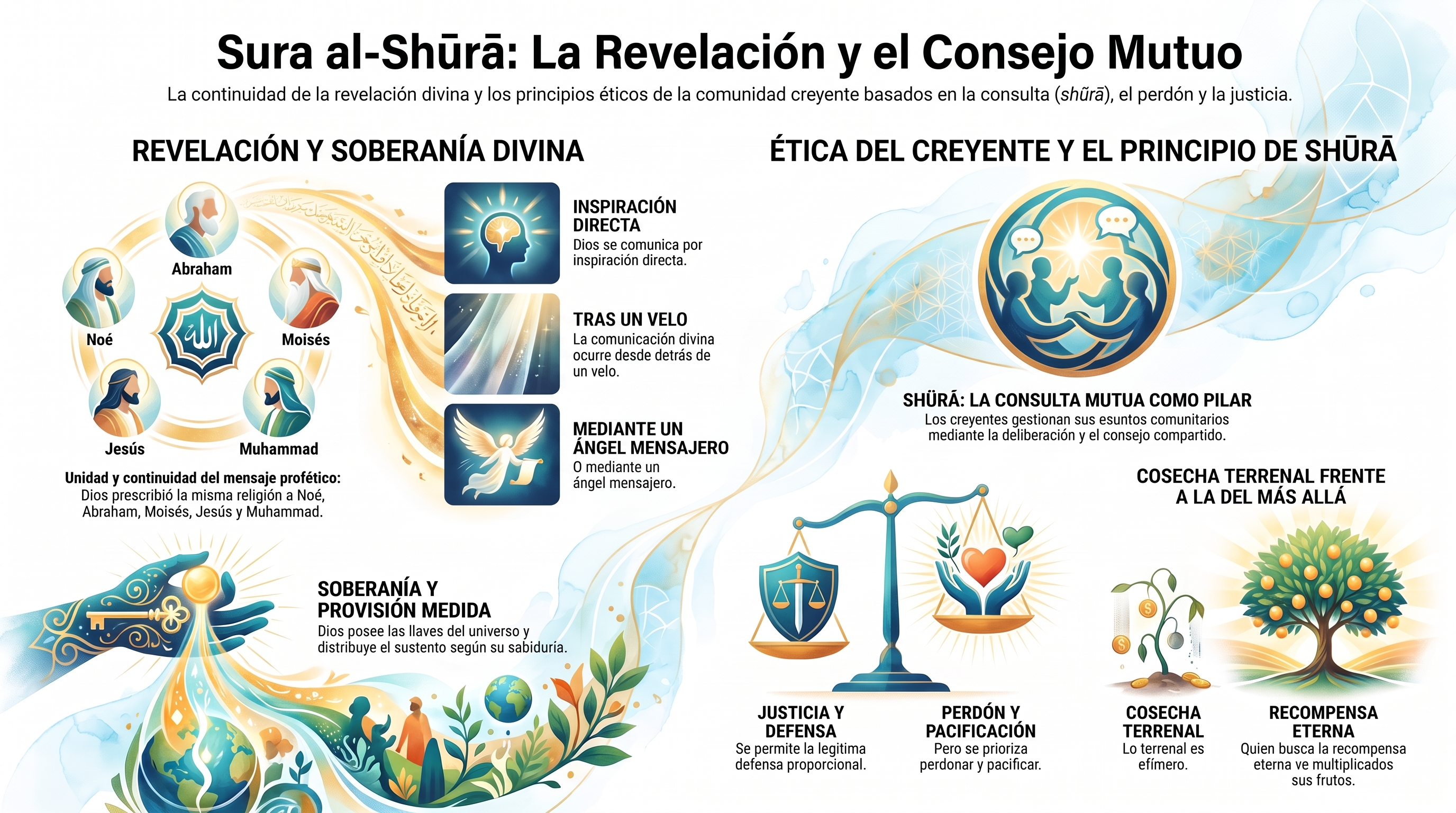 Infografía: 42. al-Shūrā