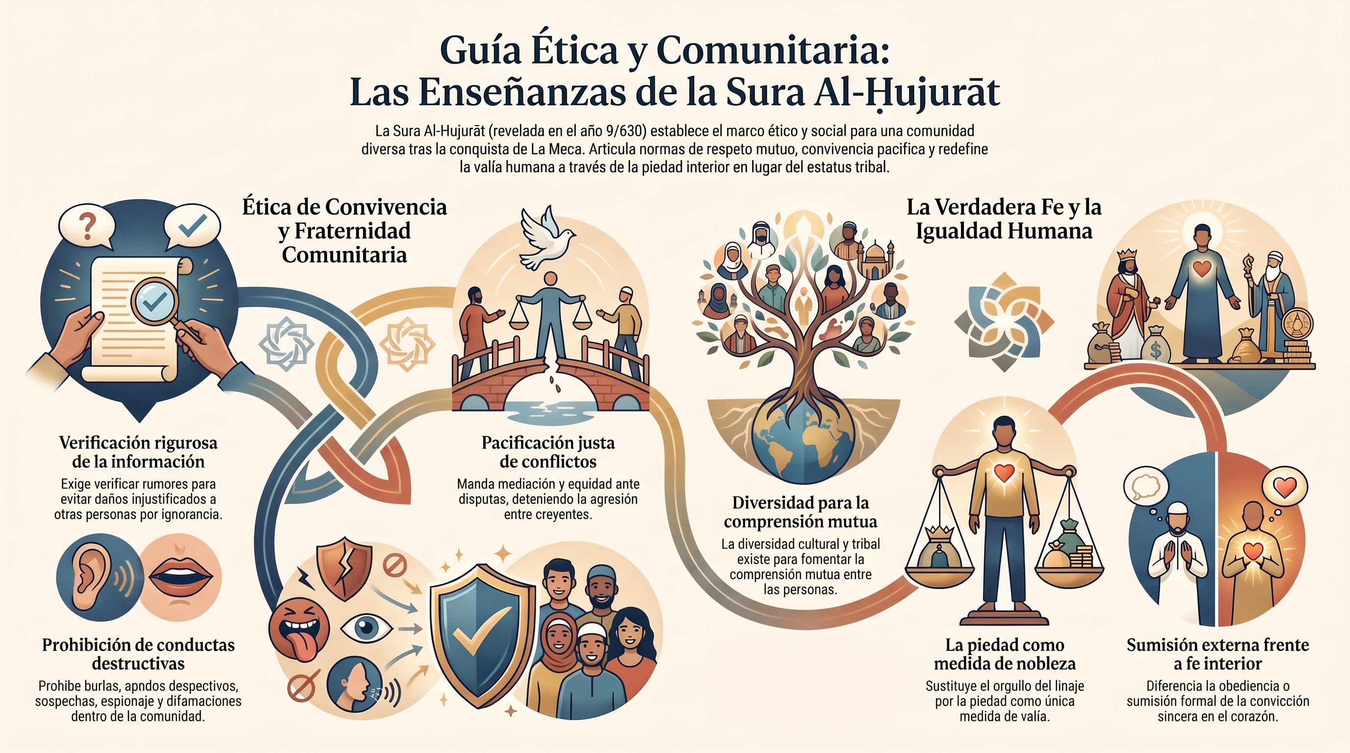 Infografía: 49. al-Ḥuŷurāt