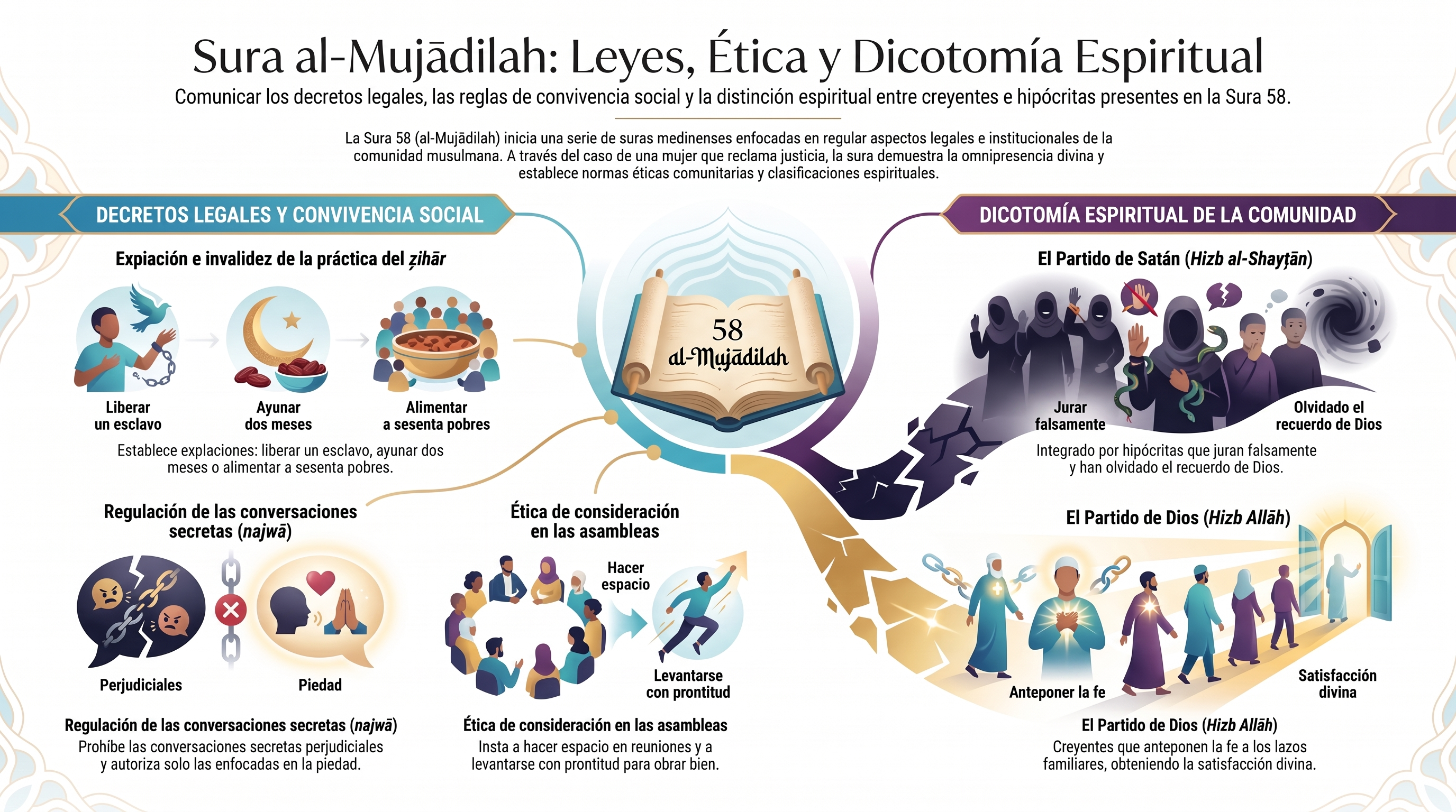 Infografía: 58. al-Muŷādilah