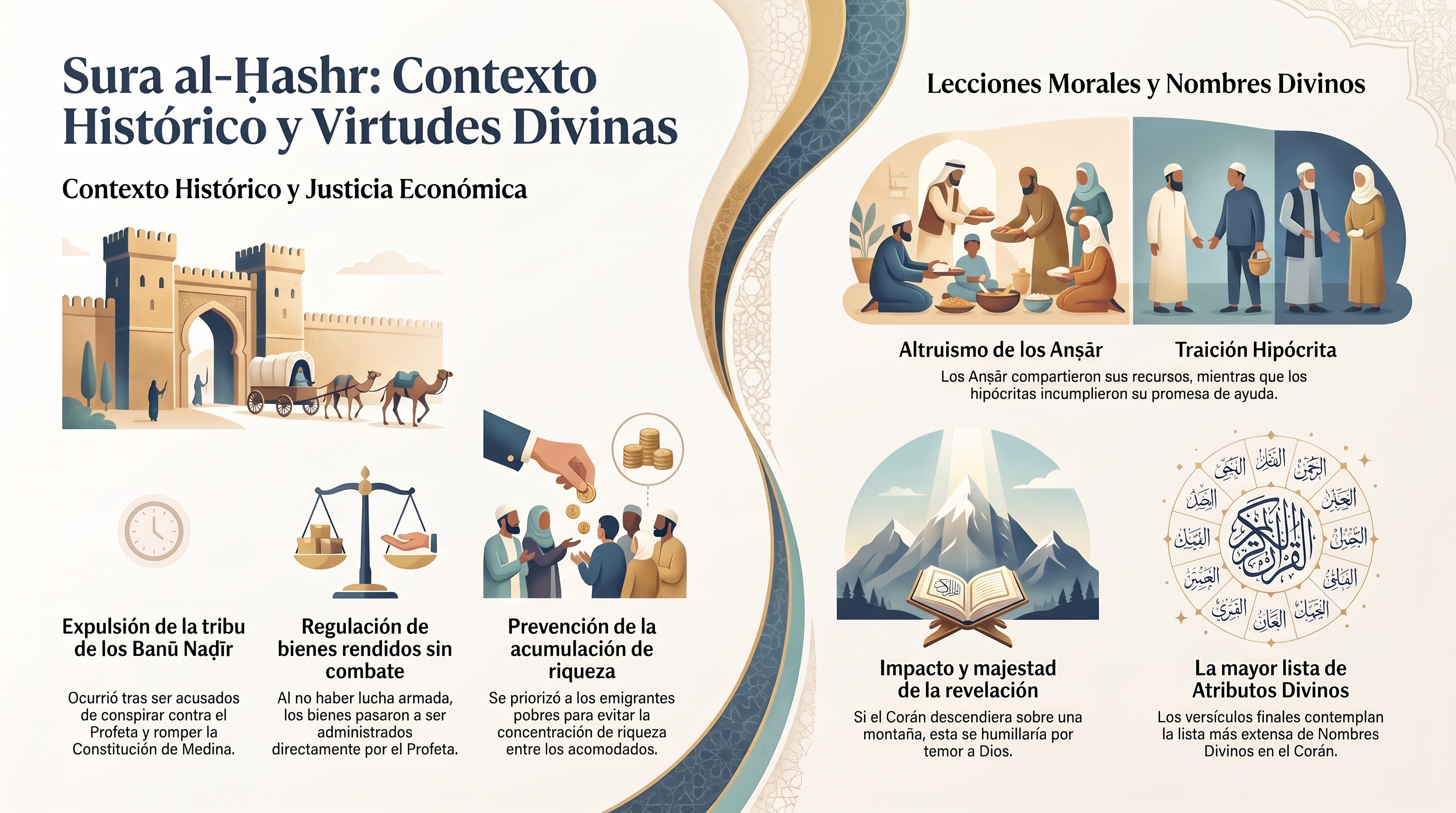 Infografía: 59. al-Ḥashr