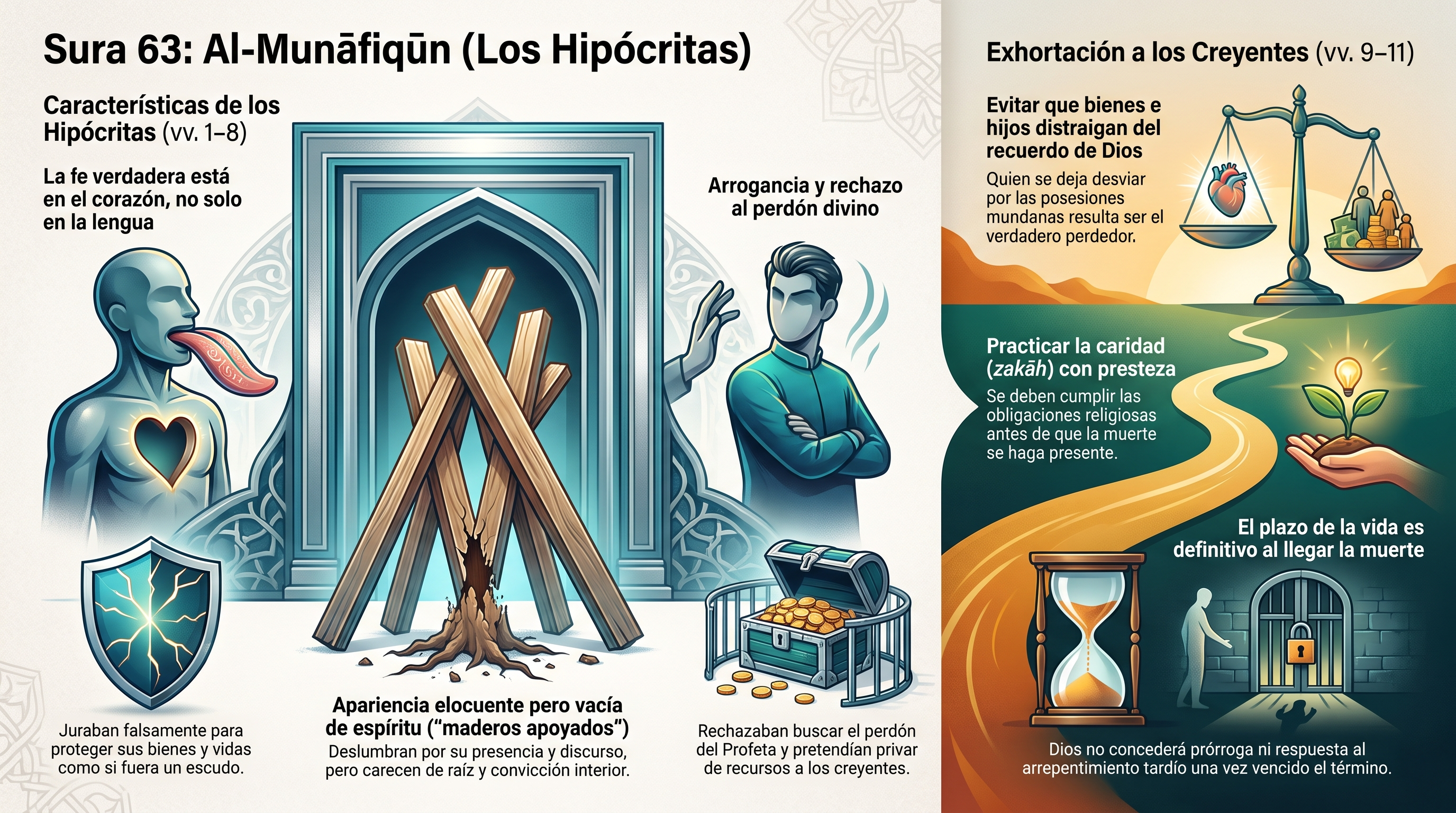 Infografía: 63. al-Munāfiqūn