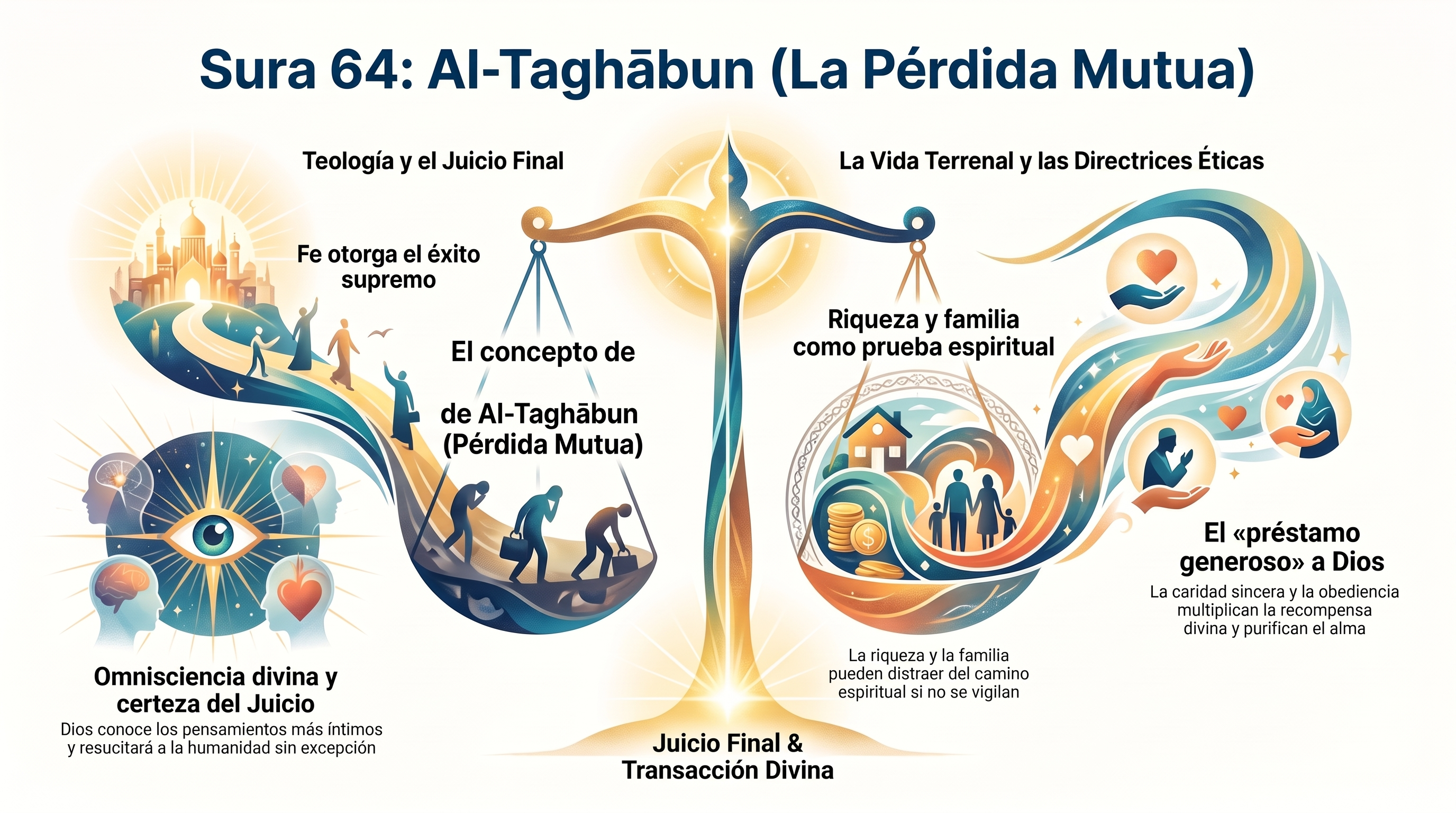 Infografía: 64. al-Taghābun