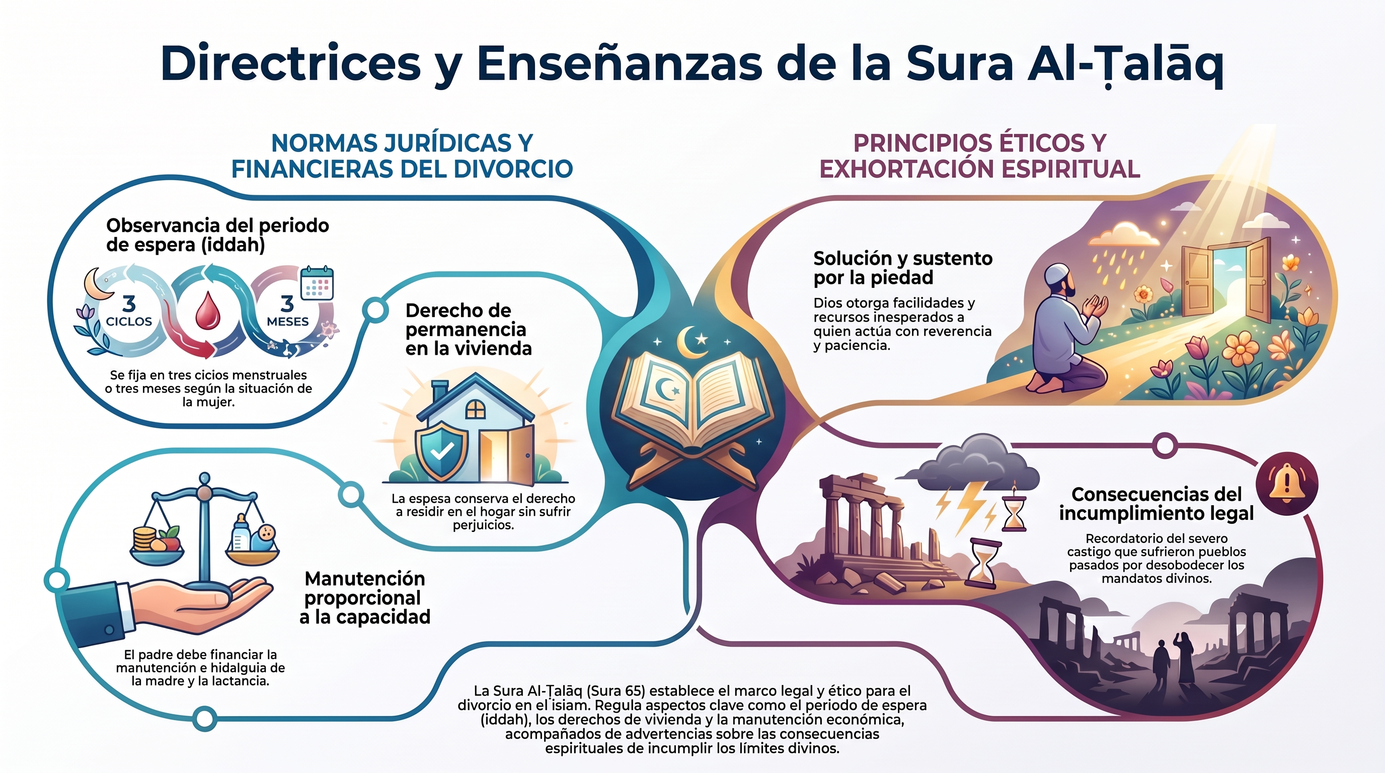 Infografía: 65. al-Ṭalāq