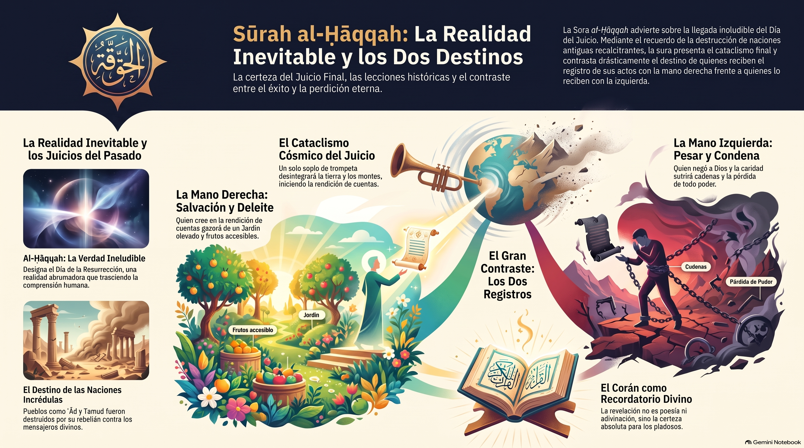 Infografía: 69. al-Ḥāqqah