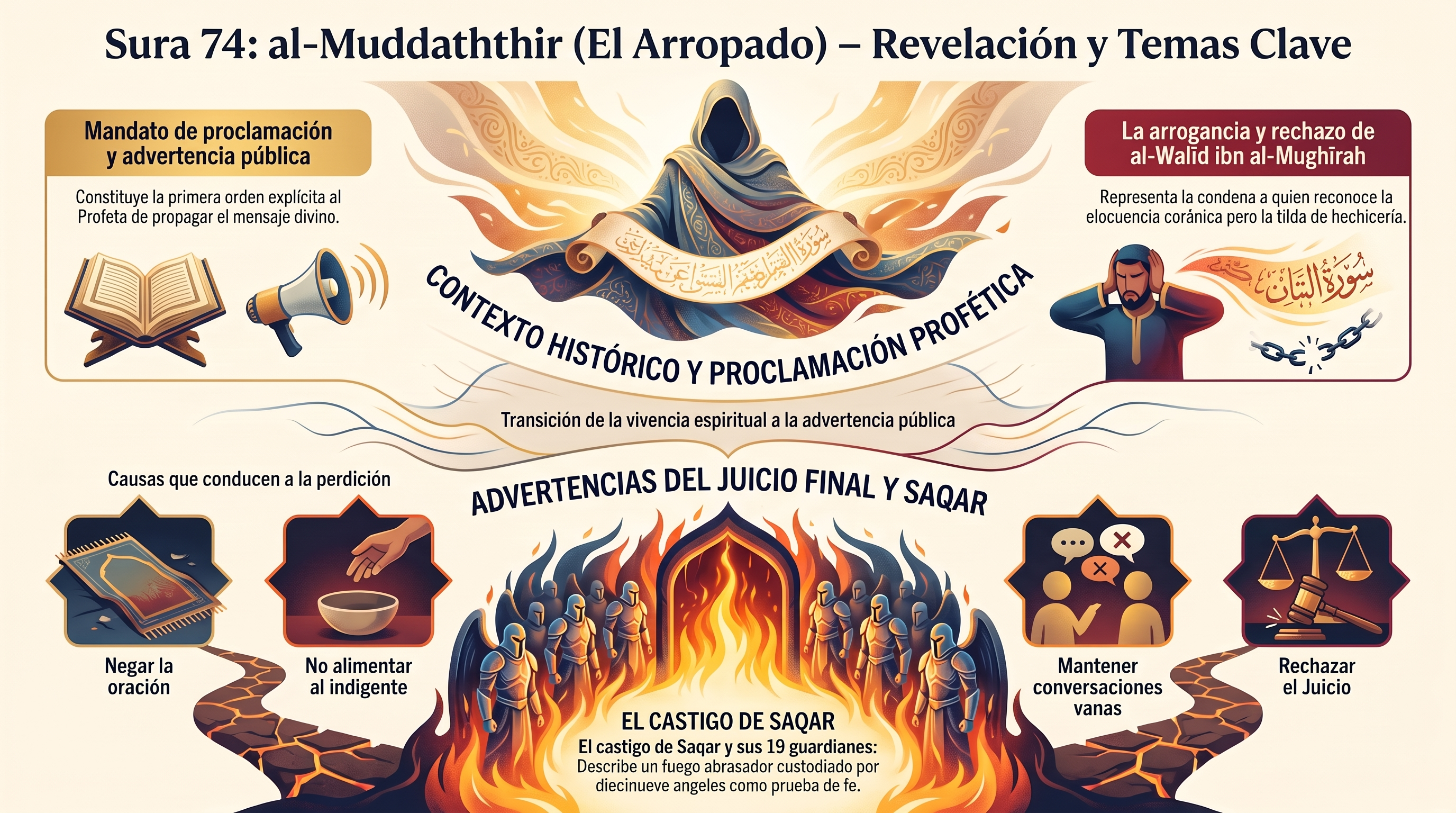 Infografía: 74. al-Muddaththir