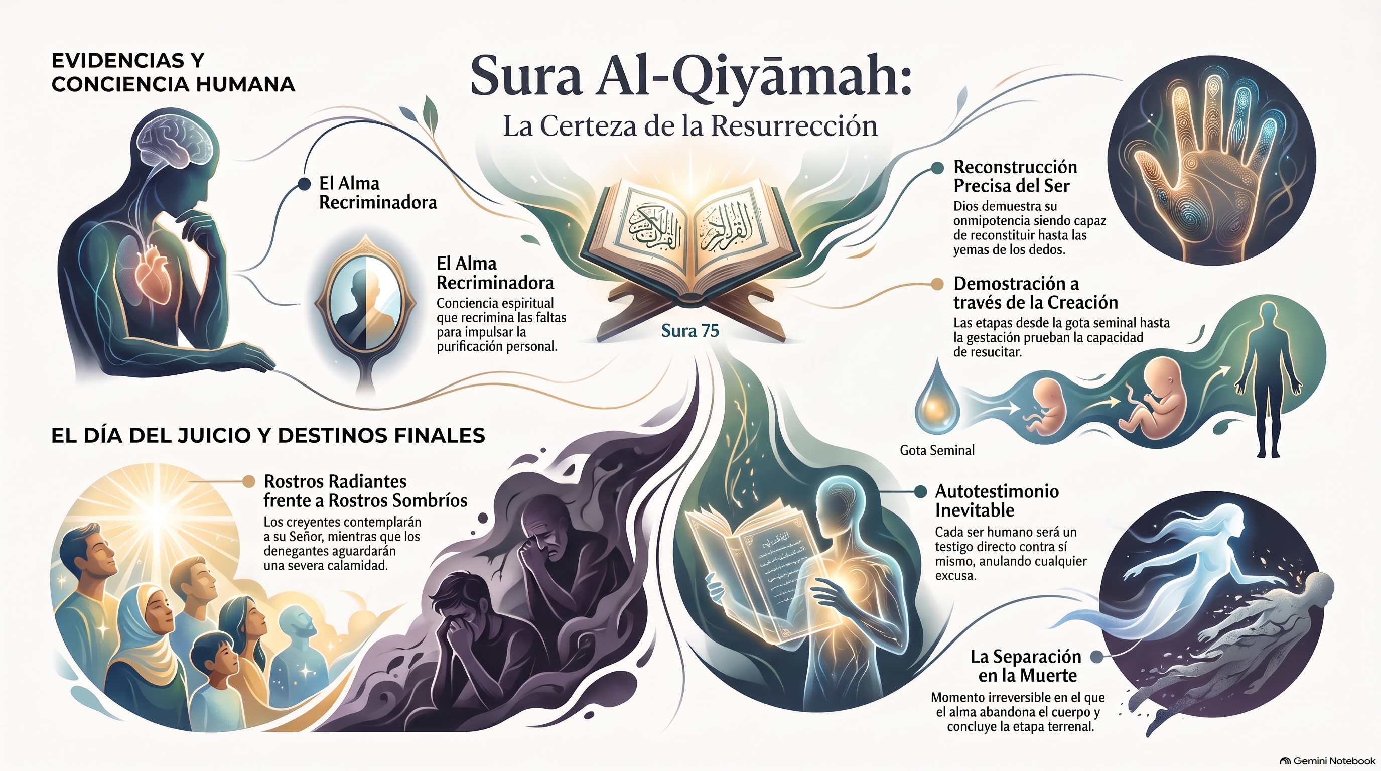 Infografía: 75. al-Qiyāmah