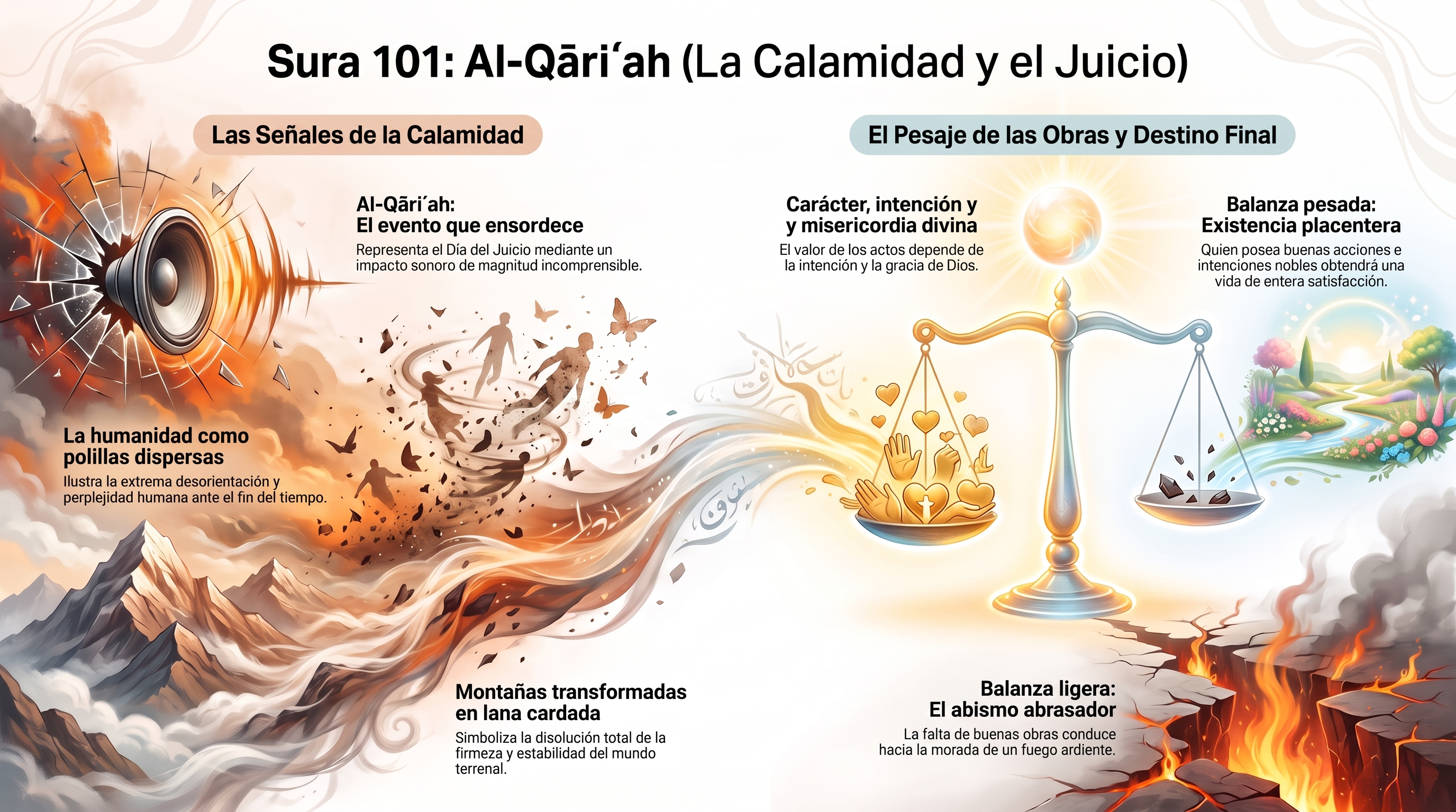 Infografía: 101. al-Qāriʿah
