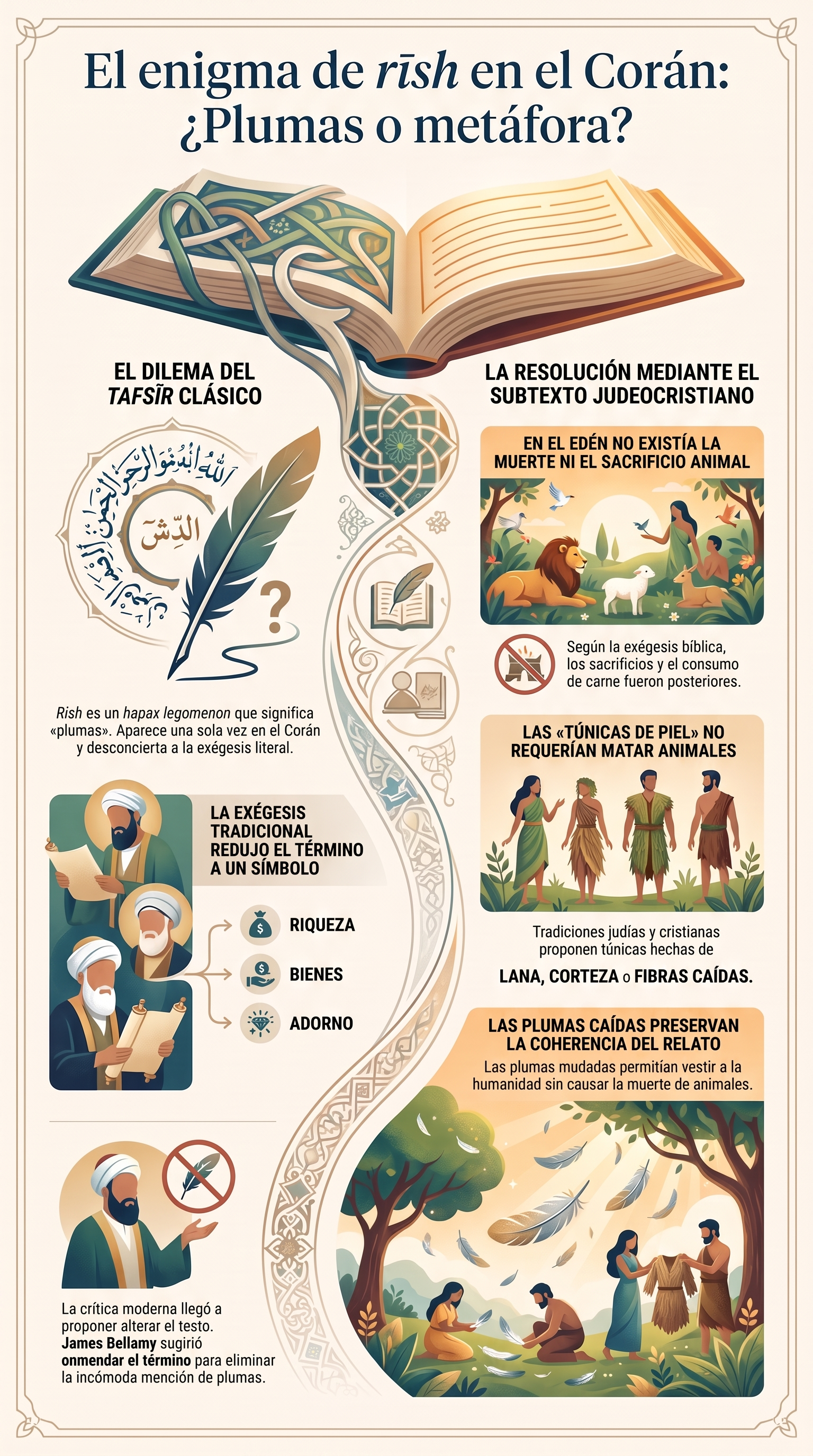 Infografía: Adán y las plumas