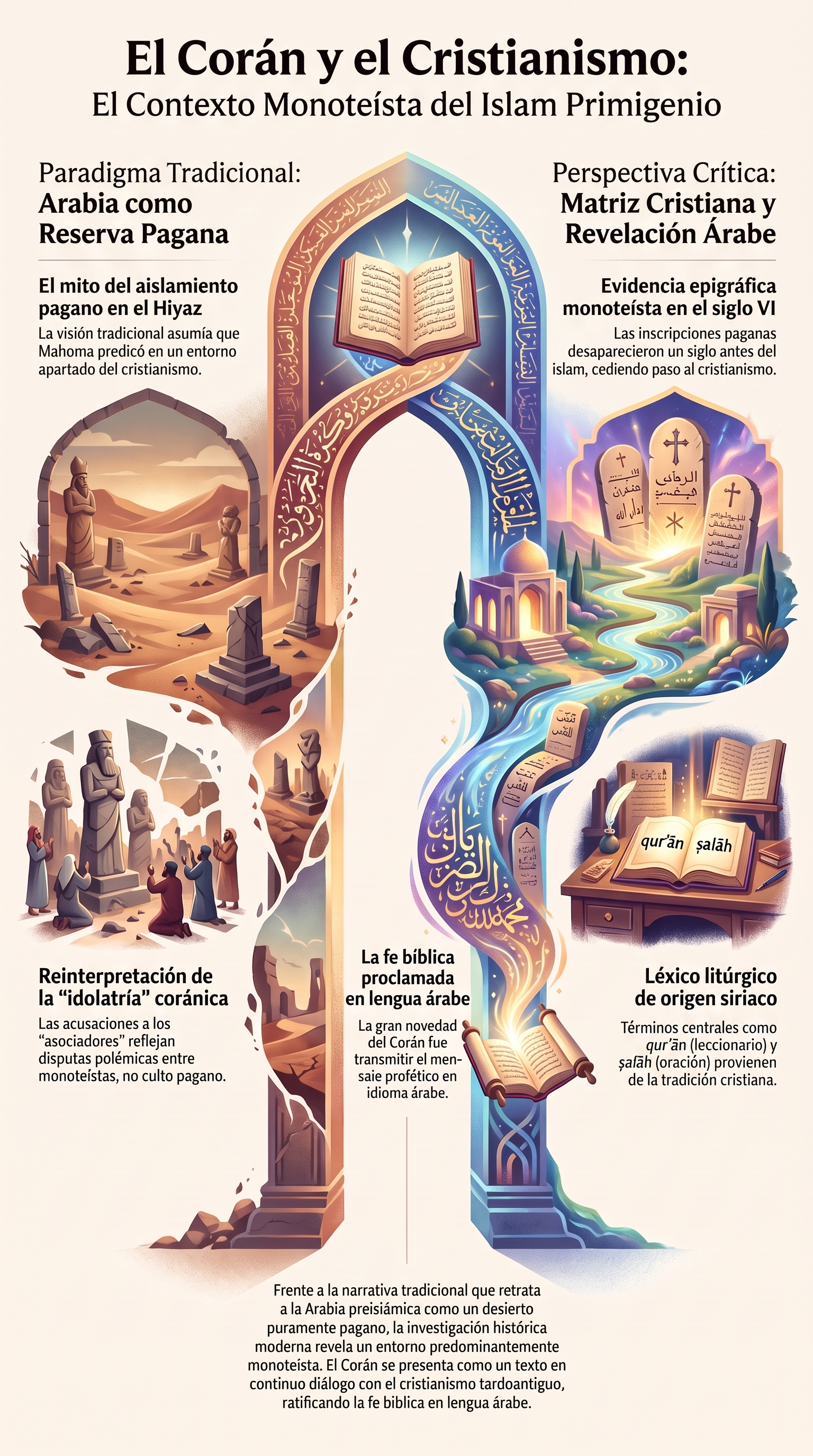 Infografía: Ideas tradicionales sobre el cristianismo en la Arabia de Mahoma