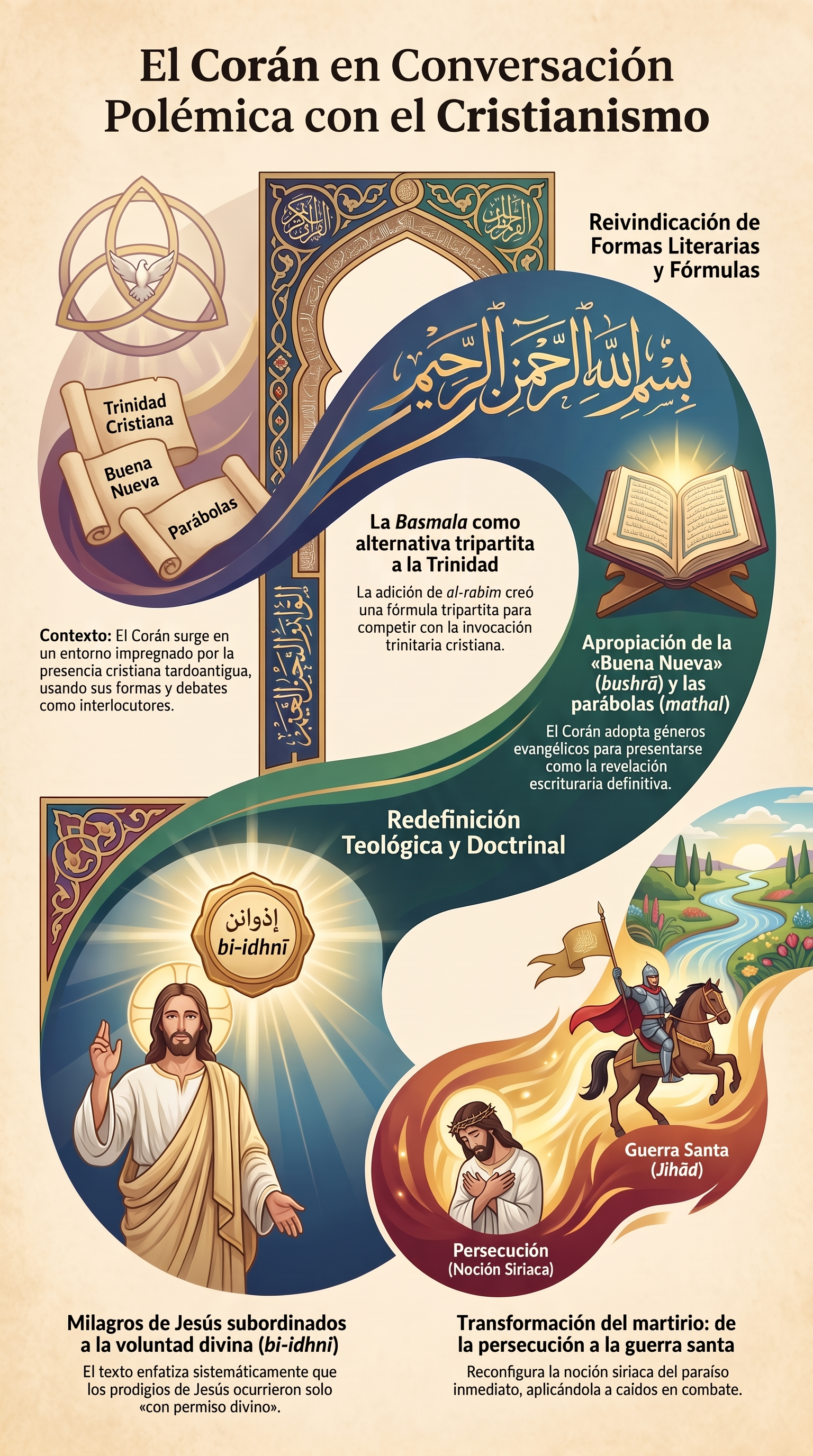 Infografía: El Corán en conversación con el cristianismo