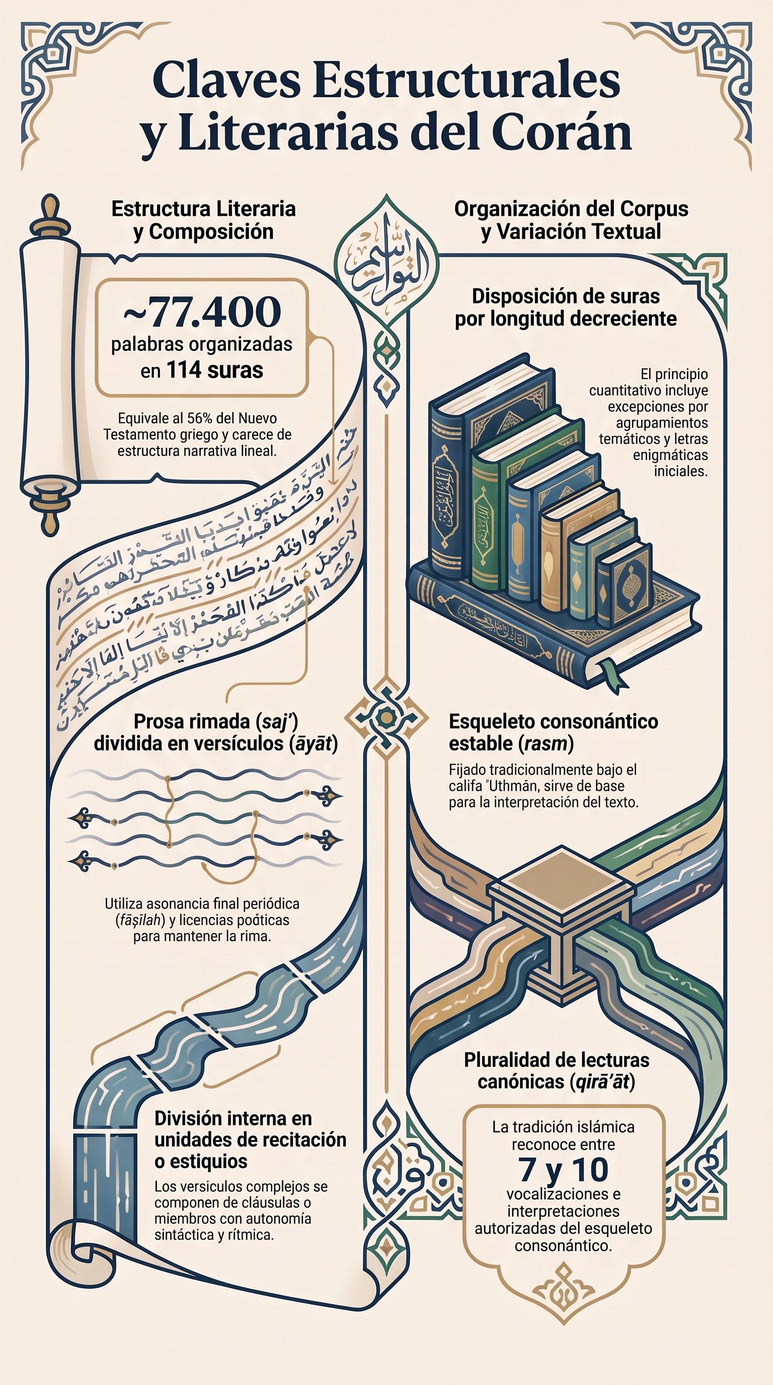 Infografía: Algunos rasgos básicos del Corán
